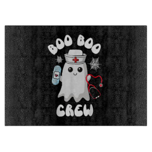 Boo Boo Crew Süße Krankenschwester Geist Lustig Ha Schneidebrett