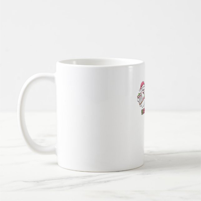 Boo Boo Crew Weihnachten, Ghost Nurse Oversized T- Kaffeetasse (Links)