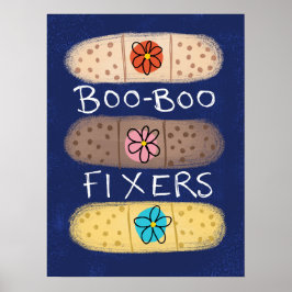 Boo-Boo Fixer Bandaid Poster Wand Kunst