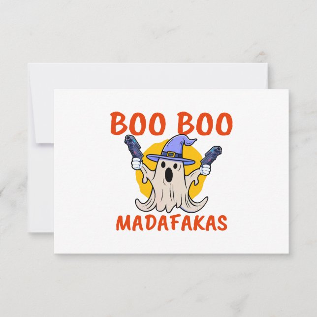 Boo Boo Madafakas Funny Halloween Ghost (Vorderseite)