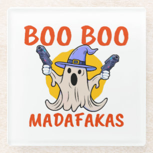 Boo Boo Madafakas Lustiger Halloween-Geist Glasuntersetzer