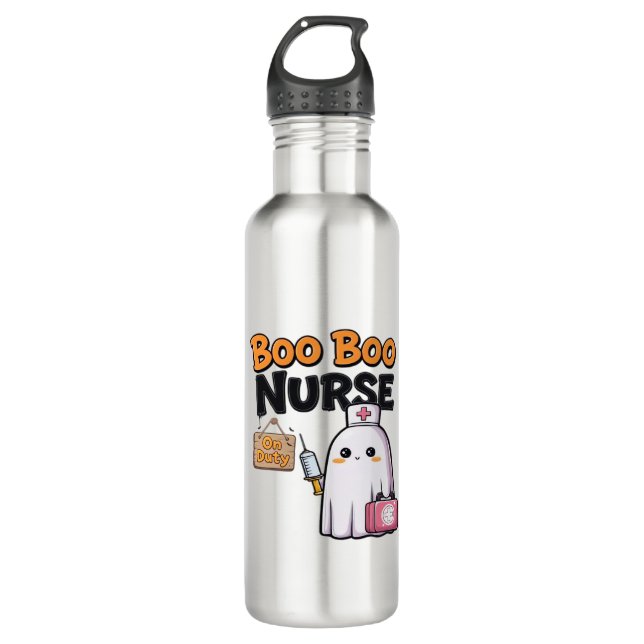 Boo Boo Nurse on Duty Classic T - Shirt Edelstahlflasche (Vorderseite)