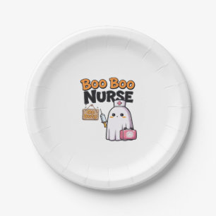 Boo Boo Nurse on Duty Classic T - Shirt Pappteller