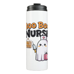 Boo Boo Nurse on Duty Classic T - Shirt Thermosbecher