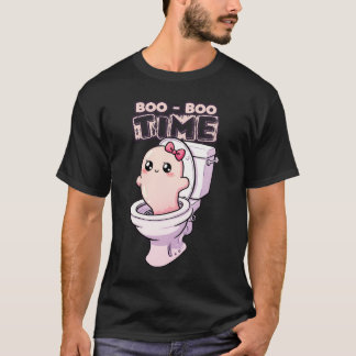 Boo-Boo-Zeit - Funny Ghost Toilet Design T-Shirt