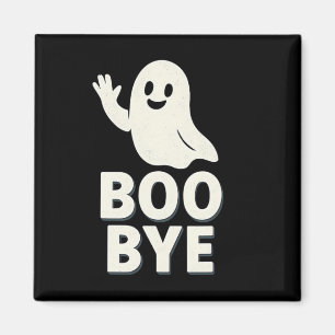 Boo Bye Ghost Halloween Graphic Print Magnet