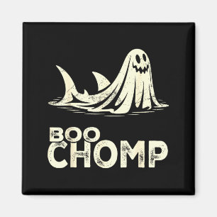 Boo chomp – lustiger Geist-Hai Halloween Retro  Magnet