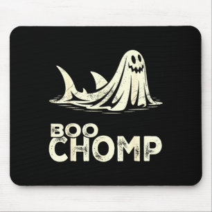 Boo chomp – lustiger Geist-Hai Halloween Retro Mousepad