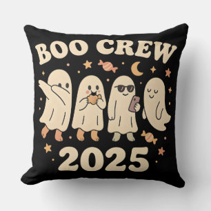 Boo Crew 2025 Trendige Geistertruppe Kissen