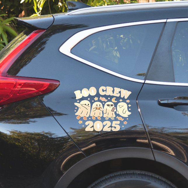 Boo Crew 2025 Trending Ghost Squad Aufkleber (Auto Seite)