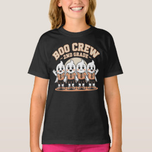 Boo Crew 2nd Grade Niedlich Halloween Geister T-Shirt