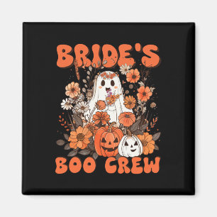 Boo Crew Bloral Ghost Chelorette Wedding H Magnet