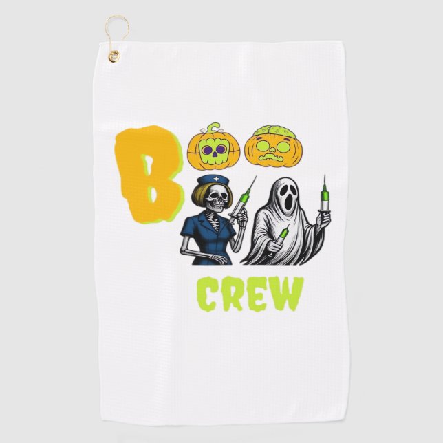 Boo Crew Classic T - Shirt Golfhandtuch (Vorderseite)