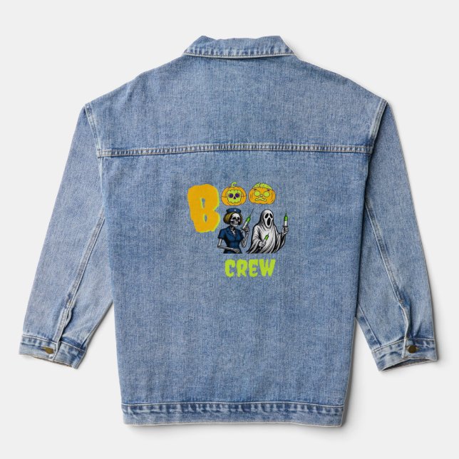 Boo Crew Classic T - Shirt Jeansjacke (Rückseite)