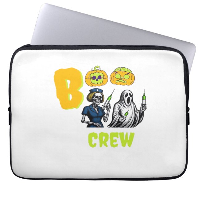 Boo Crew Classic T - Shirt Laptopschutzhülle (Vorderseite)