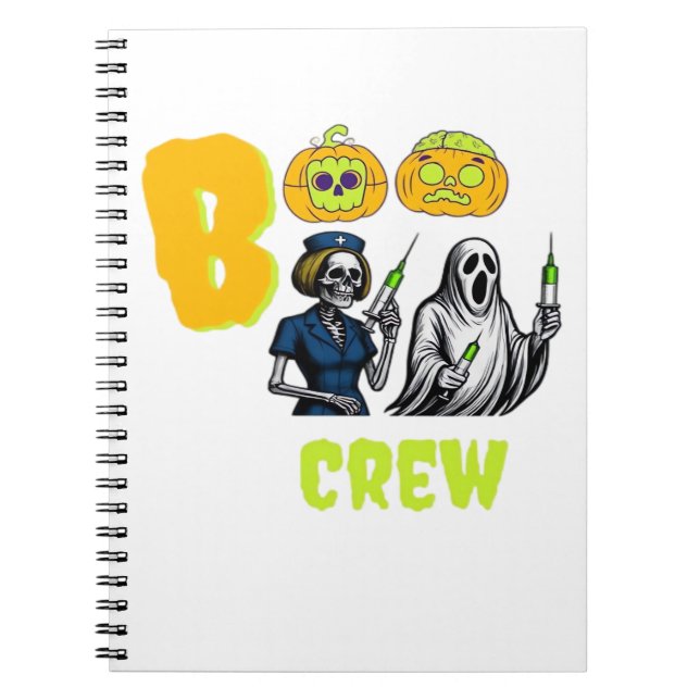 Boo Crew Classic T-Shirt Notizblock (Vorderseite)