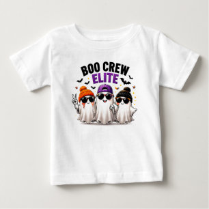 Boo Crew Elite Lustige Geister Freunde Halloween Baby T-shirt