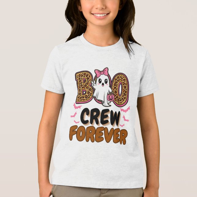 Boo Crew Forever - Matching Halloween Group Tri-Blend Shirt (Vorderseite)