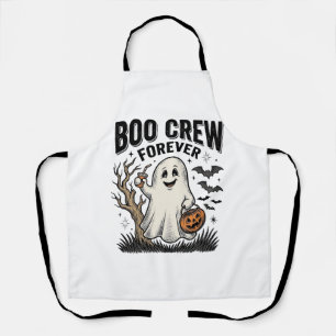 Boo Crew Forever Vintage Geist Halloween-Shirt Des Schürze