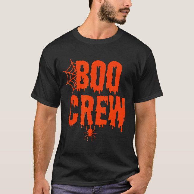 Boo Crew Funny Halloween Shirt For Group Costume F (Vorderseite)