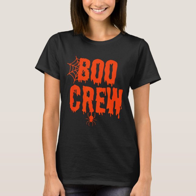 Boo Crew Funny Halloween Shirt For Group Costume F (Vorderseite)