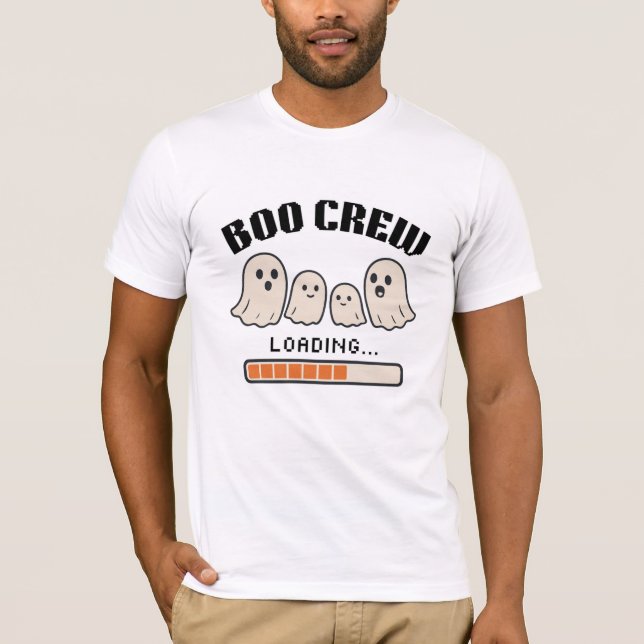 Boo Crew - Funny Niedlich Ghost Family Halloween T-Shirt (Vorderseite)