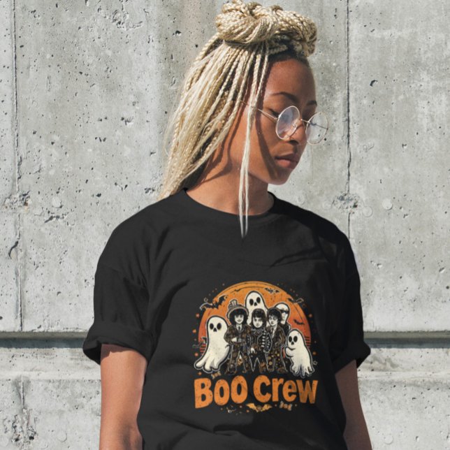 Boo Crew Funny T Rex Vintages T-Shirt (Von Creator hochgeladen)