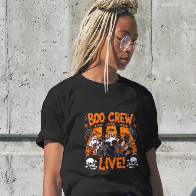 Boo Crew Funny T Rex Vintages T-Shirt (Von Creator hochgeladen)