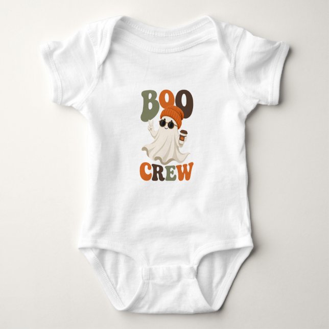 Boo Crew Geist Baby Strampler (Vorderseite)