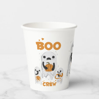 Boo Crew Geist Halloween-Papierbecher Pappbecher