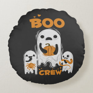 Boo Crew Geist Halloween Rundkissen Rundes Kissen