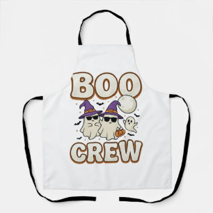Boo Crew Geist Halloween Vintage Vektor Design_1 Schürze