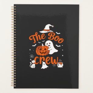 Boo Crew Geist-Kürbis Weiße Katze Hexenhut Planer