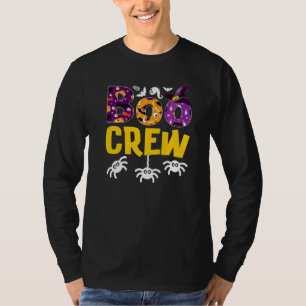 BOO CREW Geister Kürbisse Spinnen Fledermäuse Hall T-Shirt