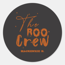 Boo Crew Halloween Boo Runder Aufkleber