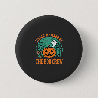 Boo Crew Halloween-Geist-Kürbis-Design_1 Button