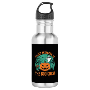 Boo Crew Halloween-Geist-Kürbis-Design_1 Edelstahlflasche