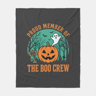 Boo Crew Halloween-Geist-Kürbis-Design_1 Fleecedecke