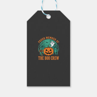 Boo Crew Halloween-Geist-Kürbis-Design_1 Geschenkanhänger