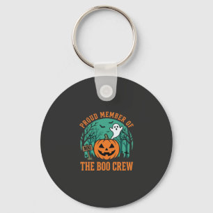 Boo Crew Halloween-Geist-Kürbis-Design_1 Schlüsselanhänger