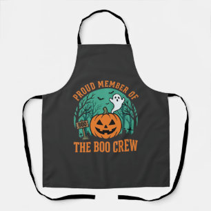 Boo Crew Halloween-Geist-Kürbis-Design_1 Schürze