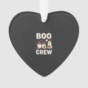 Boo Crew Halloween-Geister Vektor-Design_1 Ornament