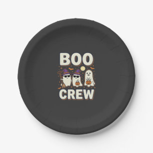 Boo Crew Halloween-Geister Vektor-Design_1 Pappteller