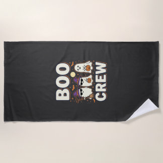 Boo Crew Halloween-Geister Vektor-Design_1 Strandtuch