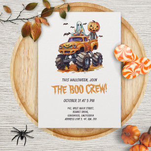 Boo Crew Halloween-Party-Einladung Einladung