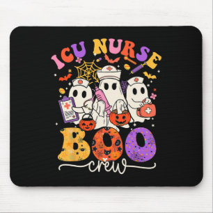 Boo Crew Kostüm Funny Nurse Ghost Halloween Mousepad
