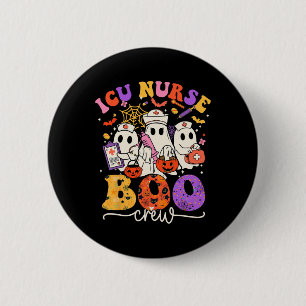 Boo Crew Kostüm lustiger Krankenpfleger Geist Hall Button
