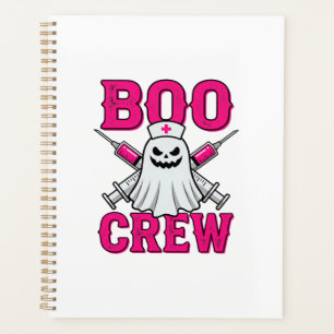 Boo Crew Krankenschwester Geist Halloween Planer