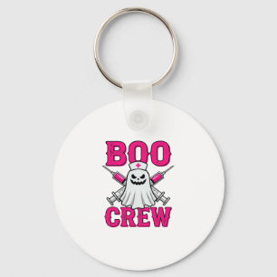 Boo Crew Krankenschwester Geist Halloween Schlüsselanhänger