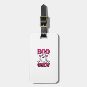 Boo Crew Krankenschwester Geist Halloween Vektor D Gepäckanhänger